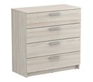 Commode 4 Tiroirs Pricy - Naturel Clair