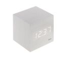 Thermomètre Cube Finition Effet Bois Blanc Cérusé