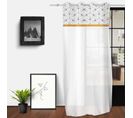 Voilage Au Style Scandinave - 135x250 Cm - Blanc