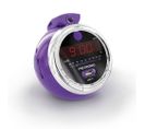 Radio-réveil Pop Purple Fm Usb Projection Double Alarme - Violet