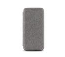 Etui Folio Clam Tissu  Pour Samsung A50 - Gris