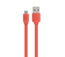 Câble Micro Usb /usb-a Plat  1 M - Rouge Corail