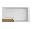 Baignoire Bain Douche Antidérapante Jacob Delafon Neo, Blanc Mat 170 X 90, Droite