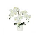 Orchidees Artificielles Toucher Naturel Blanc 52cm