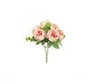 Bouquet Artificiel De Pivoines 32cm Rose Lot De 2