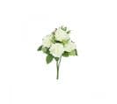 Bouquet Artificiel De Roses 32cm Blanc Lot De 2