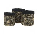 Cache-pots En Tissu Et Jute 20cm Lot De 3