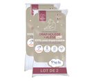 Lot De 2 - Drap Housse 60x120cm - 2 En 1: Alèse Et Drap Housse - 100% Coton Imperméable - Blanc