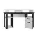 Bureau Gaming Gris Anthracite Et Blanc - Fabrication Française