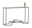 Console Moderne 2 Niveaux Décor Chêne L120cm