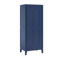 Armoire 1 Porte Avec Étagères Et Penderie L80.5 X H196.8 Cm