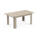 Table à Manger Extensible Décor Bois 6 à 10 Personnes - L170/230 Cm