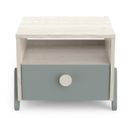 Chevet Enfant 1 Tiroir L39,3 Cm - Décor Bois Clair Et Vert De Gris