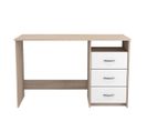 Bureau 1 Niche 3 Tiroirs - L123 Cm