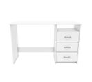 Bureau 1 Niche 3 Tiroirs - L123 Cm