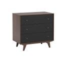 Commode 3 Tiroirs - L90 Cm