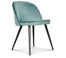 Chaise Ingrid Bleu Vert Artic Gansé Noire