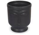 Vase Ceramic Visage Icone Noir