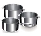 Série De 3 Casseroles Inox 16/18/20cm + 1 Manche - 12326974