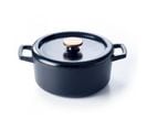 Cocotte Ronde En Fonte Émaillée 26cm Noir - 15141264