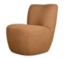 Fauteuil Eve Tissu Bouclette Caramel