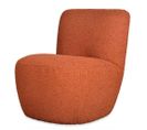 Fauteuil Eve Tissu Bouclette Rouille