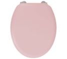 Abattant De Wc En Bois Moulé - 44 X 37,5 X 5,5 Cm - Rose