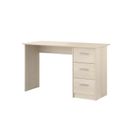 Bureau 3 Tiroirs - Décor Acacia - L 121 X P 55 X H 74 Cm - Essentielle