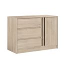 Commode 1 Porte Et 3 Tiroirs - L109,8 X H76.8 Cm