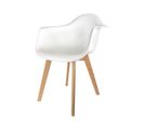 Fauteuil Scandinave Pour Enfant Blanc