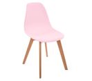 Chaise Scandinave Pour Enfant Rose