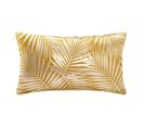 Coussin Velours Or Tropic Ocre 30x50 Cm