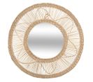 Miroir Rond Seagrass Fleur D58