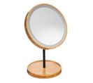 Miroir LED Sur Pied En Bambou