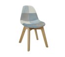 Chaise Patchwork Leonie Bleu Pour Enfant