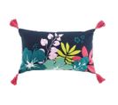 Coussin Pompons 30x50 Hawai Coton