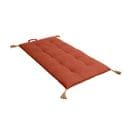 Matelas Futon Pompon Jute 60x120 Cm Terre Cuite Coton