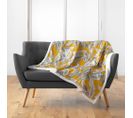 Plaid Velours 125x150 Cm Sherpa Isibelle Jaune