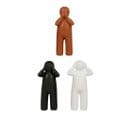 Lot De 3 Statuettes Céramique Bonhommes 16 Cm