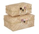 Lot De 2 Valises Bambou Campagne