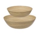 Lot De 2 Saladiers Bambou Naturel