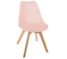 Chaise Scandinave Baya Rose Poudre