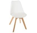 Chaise Scandinave Baya Blanc