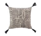 Coussin Déhoussable 45x45 Cm Pandore Noir