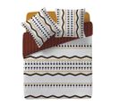 Housse De Couette 240x220 Tribal + 2 Taies 100% Coton 57 Fils