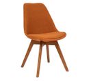 Chaise Scandinave Baya Vintage Ambre