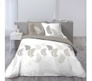 Housse De Couette 240x220 Goyave + 2 Taies Coton Flanelle