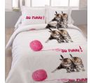 Housse De Couette 240x220 So Funny + 2 Taies Coton 52 Fils