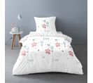 Housse De Couette 140x200 Love Tiana + Taie Polycoton