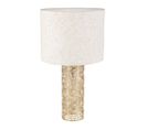 Lampe Métal Lin Calathéa Beige Dorée